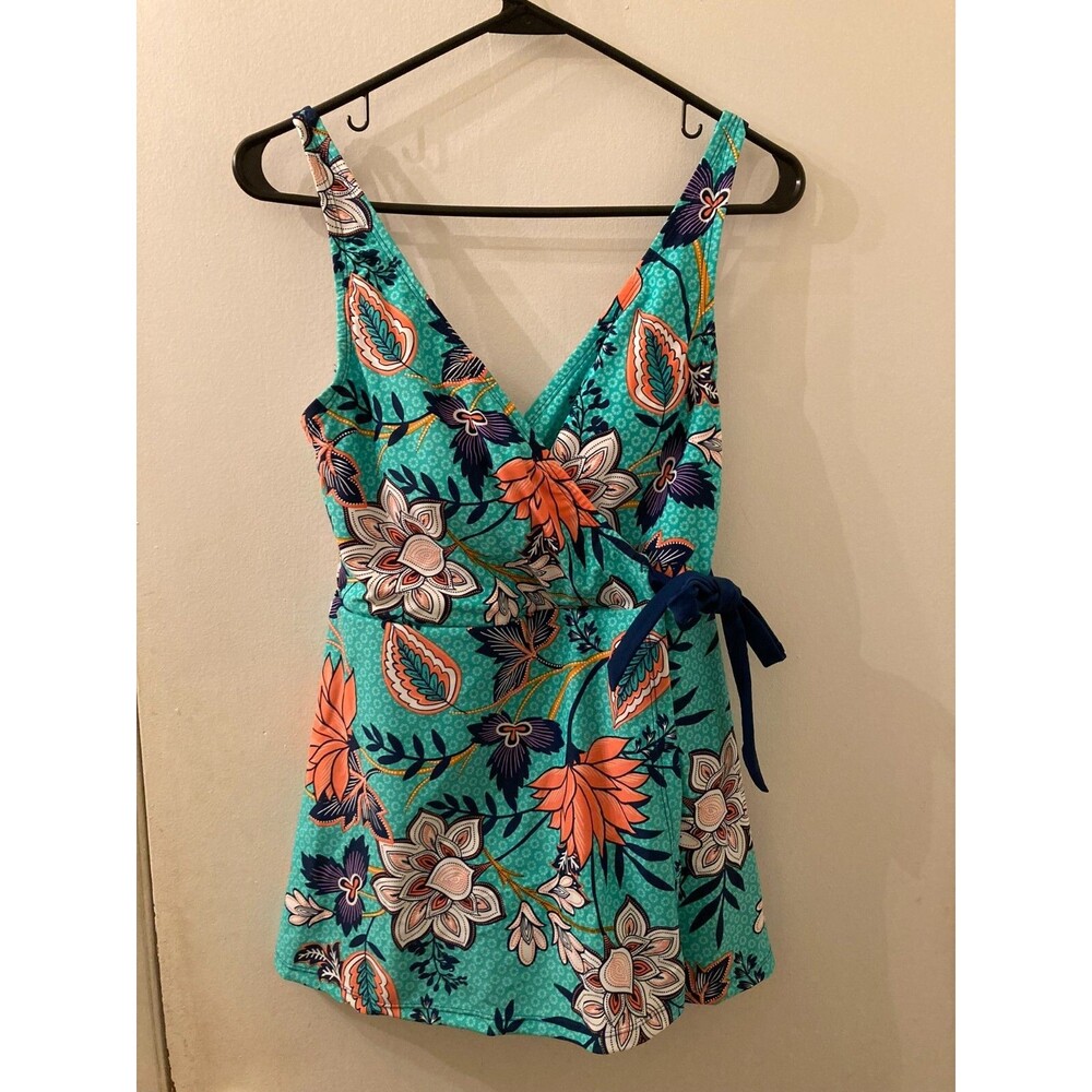 Women's Caribbean Joe 2 Piece Floral Tankini Swimsuit Size Small NWT $84 MSRP